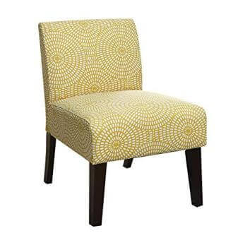 Acme Yellow Sunburst Accent Chair