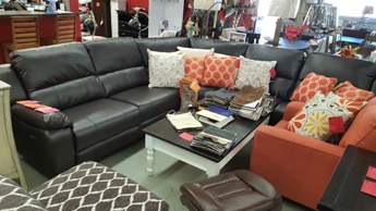 Homelegance Falun Dark Brown Leather Gel Match 5-Piece Power Reclining Sectional