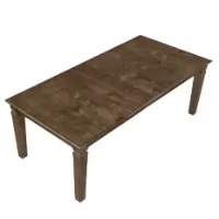 Homelegance Quinn Light Brown Finish Dining Set with 1 Leaf & 6 Chairs