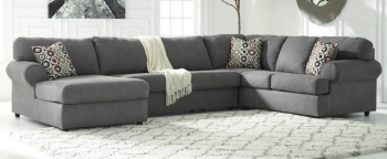 Ashley Joyce Grey 3-Piece Sectional with Left-Hand Chaise