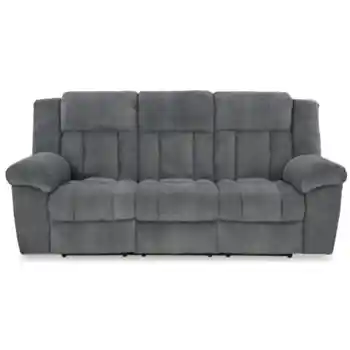 Ashley Taylor Slate Dual Power Reclining Sofa