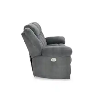 Ashley Taylor Slate Dual Power Reclining Sofa