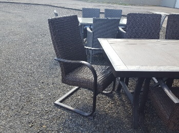 Outdoor Resin Wicker Side Chairs (set of 2)