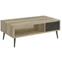 Coaster Welsh Natural & Charcoal Finish Coffee Table