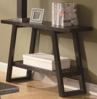 Coaster Malibu Cappuccino Finish Console Table