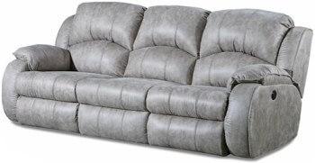 Southern Motion Acai 705 Power Reclining Sofa with Power Adjustable Headrests in River Run Nickel