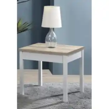Coaster Stacie Antique Pine & White End Table