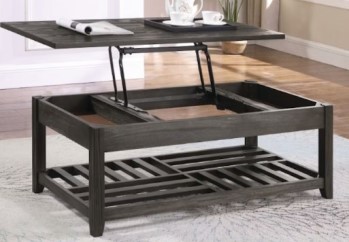 Coaster Charcoal Grey Finish Lift-Top Coffee Table