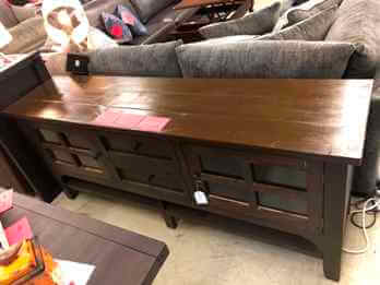 Vintage Furniture Timberlake 76-Inch Console in Rodeo Brown