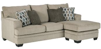 Ashley Dunlop Sisal Sofa with Reversible Chaise