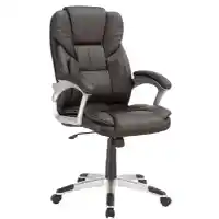 Coaster Wilson Dark Brown Faux Leather Adjustable Desk Chair