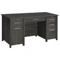 Coaster Weathered Grey Executive Desk