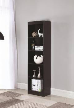 Coaster Dark Cappuccino Tall Narrow Bookcase