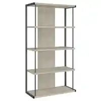 Coaster Whitewashed Grey 72-Inch Bookcase