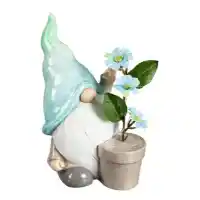 10-Inch Gnome Statue with LED Lights