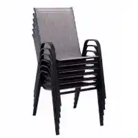 Outdoor Grey Mesh Sling Chair