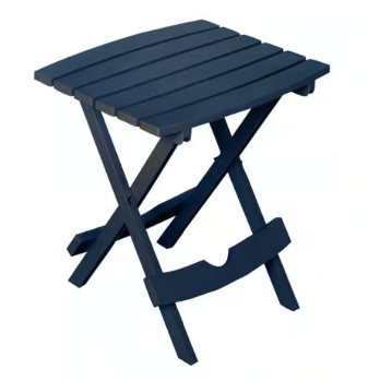 Outdoor Midnight Blue Resin Folding Table