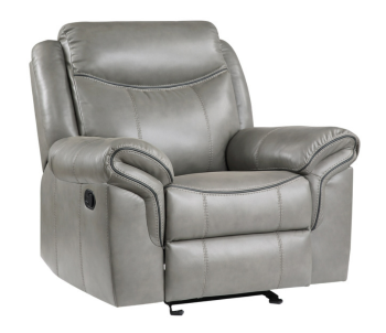 Homelegance Aram Grey Air Hyde Glider/Recliner