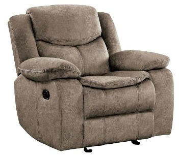 Homelegance Bastrop Brown Fabric Recliner