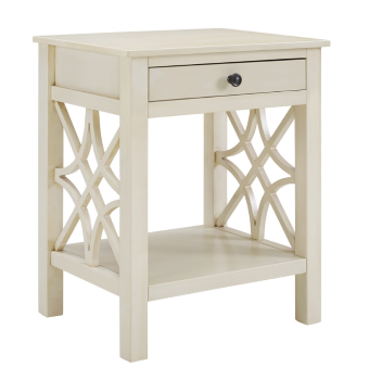 Powell Williams White End Table