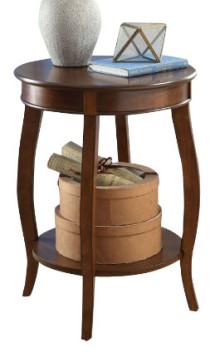 Acme Espresso Finish Round Side Table