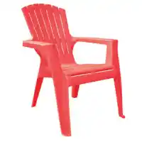 Red Kids Plastic Adirondack Chair