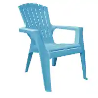 Blue Kids Plastic Adirondack Chair