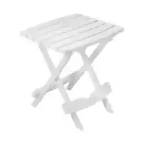 Outdoor White Resin Folding Table