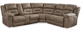 Ashley Raven 3-Piece Power Reclining Sectional with USB