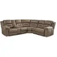 Ashley Raven 3-Piece Power Reclining Sectional with Left-Hand Console