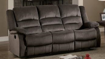 Homelegance Jarita Plush Chocolate Reclining Sofa