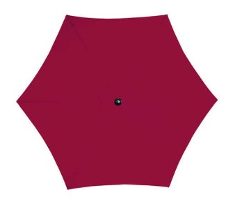 9-Foot Brick Red Tilt Outdoor Umbrella with White Metal Frame