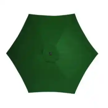 9-Foot Dark Green Tilt Outdoor Umbrella with Metal Frame
