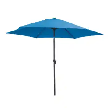 9-Foot Royal Blue Tilt Outdoor Umbrella with Metal Frame