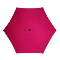 9-Foot Bright Red Tilt Outdoor Umbrella with Metal Frame