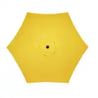 9-Foot Yellow Tilt Outdoor Umbrella with Metal Frame