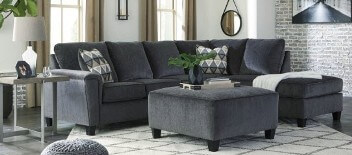 Ashley Abbington Smoke 2-Piece Sectional with Right-Hand Chaise 