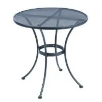 Outdoor Black Metal Round Bistro Table