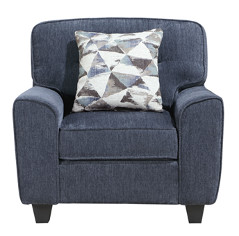 Homelegance Bennett Blue Chenille Chair