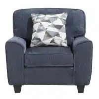 Homelegance Bennett Blue Chenille Chair