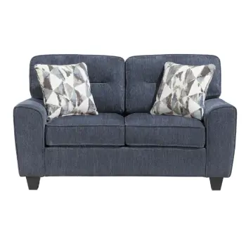 Homelegance Bennett Blue Chenille Loveseat