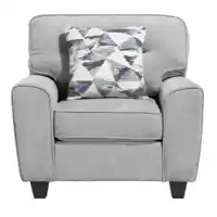 Homelegance Bennett Grey Chenille Chair