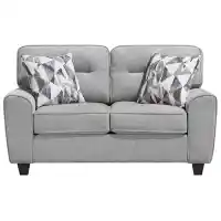 Homelegance Bennett Grey Chenille Loveseat