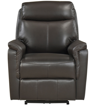 Homelegance Leif Dark Brown Leather Power Recliner