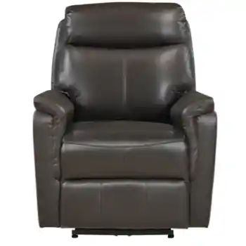 Homelegance Leif Dark Brown Leather Power Recliner