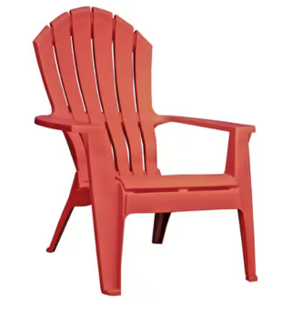 Outdoor Merlot Polypropylene Frame Adirondack Chair