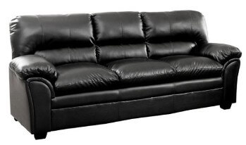 Homelegance Talon Black Faux Leather Sofa