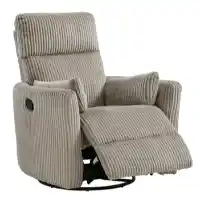 Homelegance Traverse Grey-Beige Swivel/Glider/Recliner