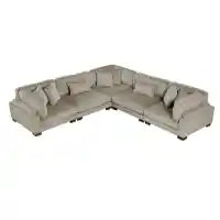 Homelegance Traverse Grey-Beige 5-Piece Sectional