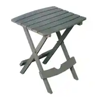 Outdoor Grey Resin Folding Table